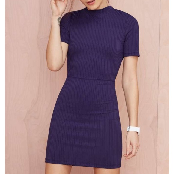Nasty Gal ‘Whatcha Gonna Do’ Ribbed Bodycon Dress - Picture 2 of 6